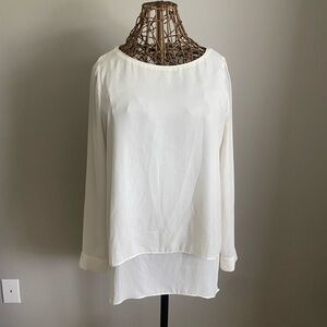WHBM white blouse